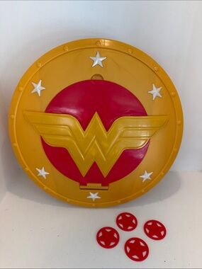 DC Comics Wonder Woman Shield Wall Art - Yellow, Red, White